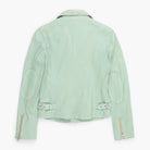 Light green jacket on a white background