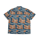 Short-sleeve shirt with 'Greetings from Pardeus' print on a white background