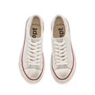 White sneakers with red accents on a transparent background