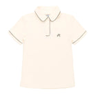 Ivory polo on a white background