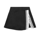 Black skirt with a white stripe and 'MALBON' branding on a light gray background