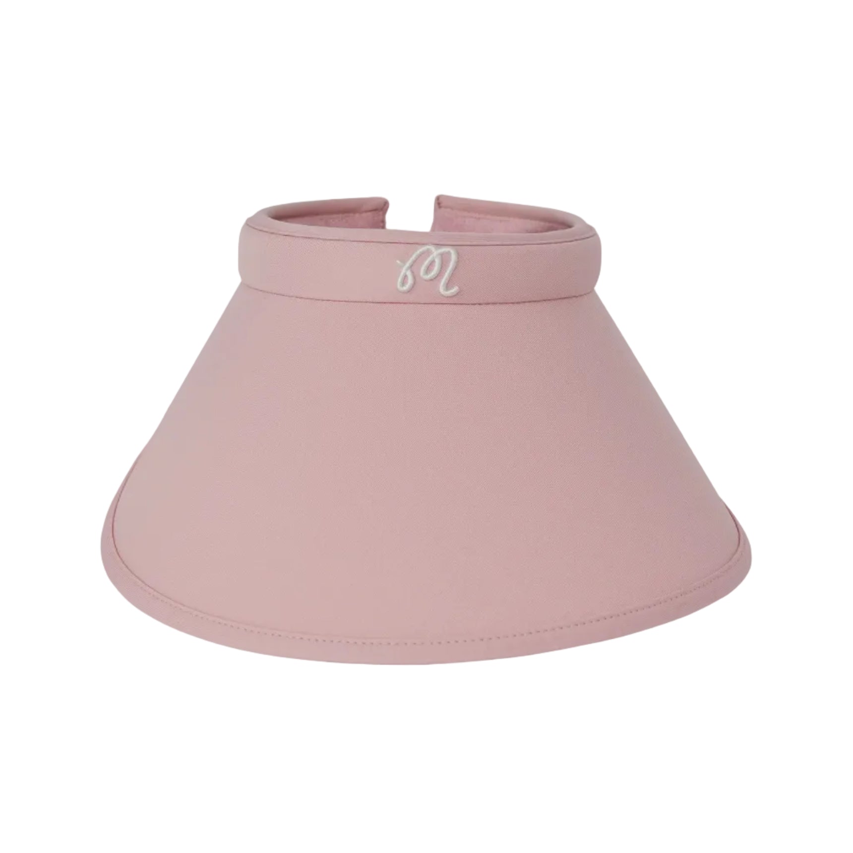 Pink visor on a white background
