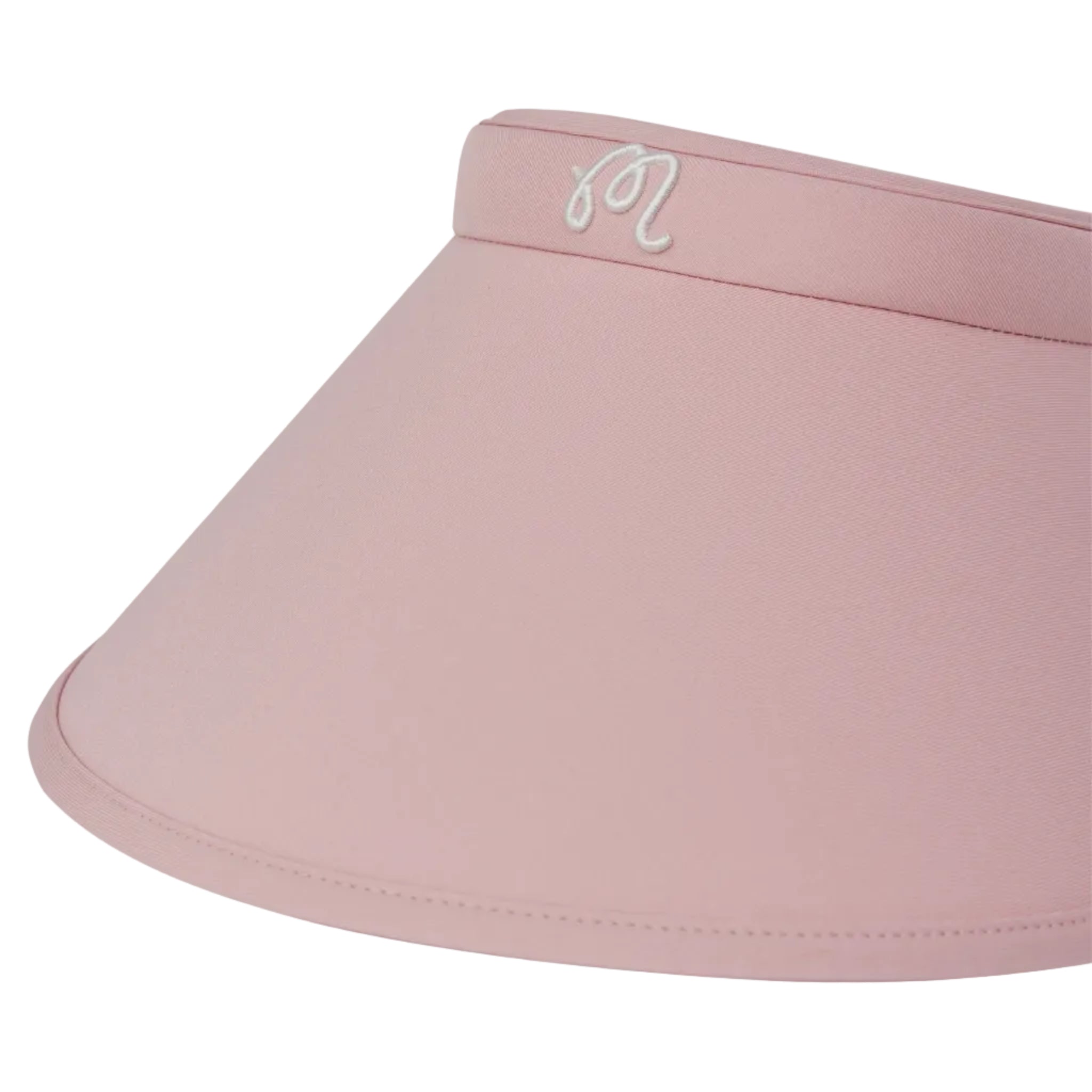 Pink visor on a white background close-up