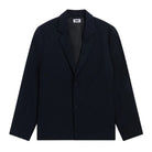 Navy blazer on a white background