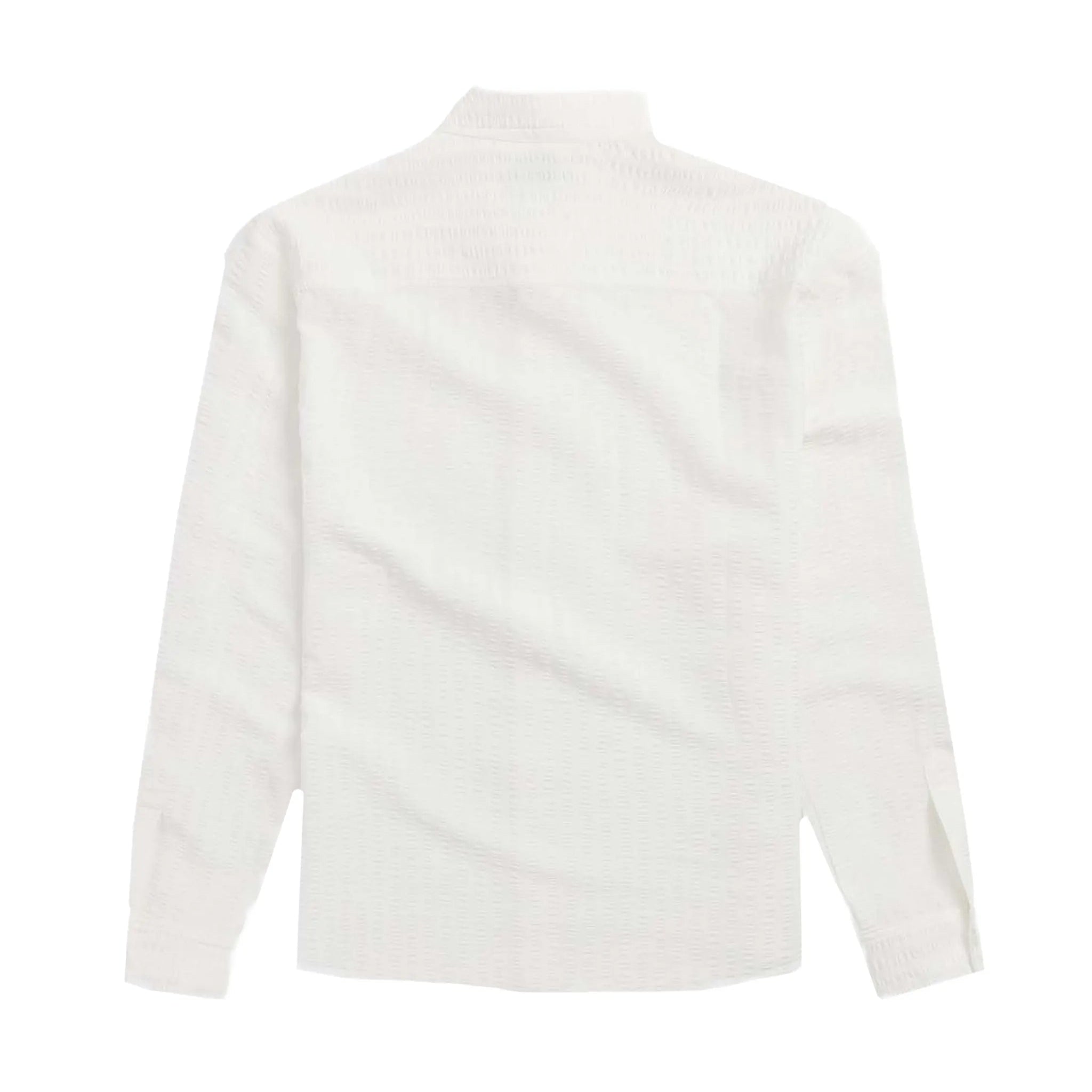 White long-sleeve shirt on a white background