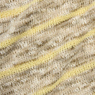 Close-up of textured fabric with yellow stripes