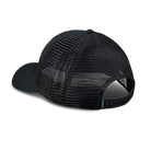 Black mesh cap on a white background