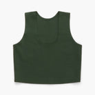 Green tank top on a white background