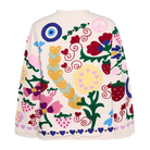 Colorful patterned jacket on a white background