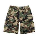 Camouflage shorts on a white background