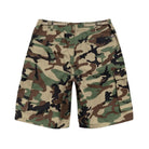 Camouflage shorts on a white background