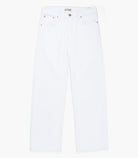 White jeans on a white background
