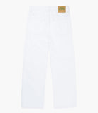White t-shirt with a brand label on a white background