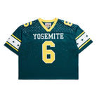 Green sports jersey with 'Yosemite' and number '6' on a white background