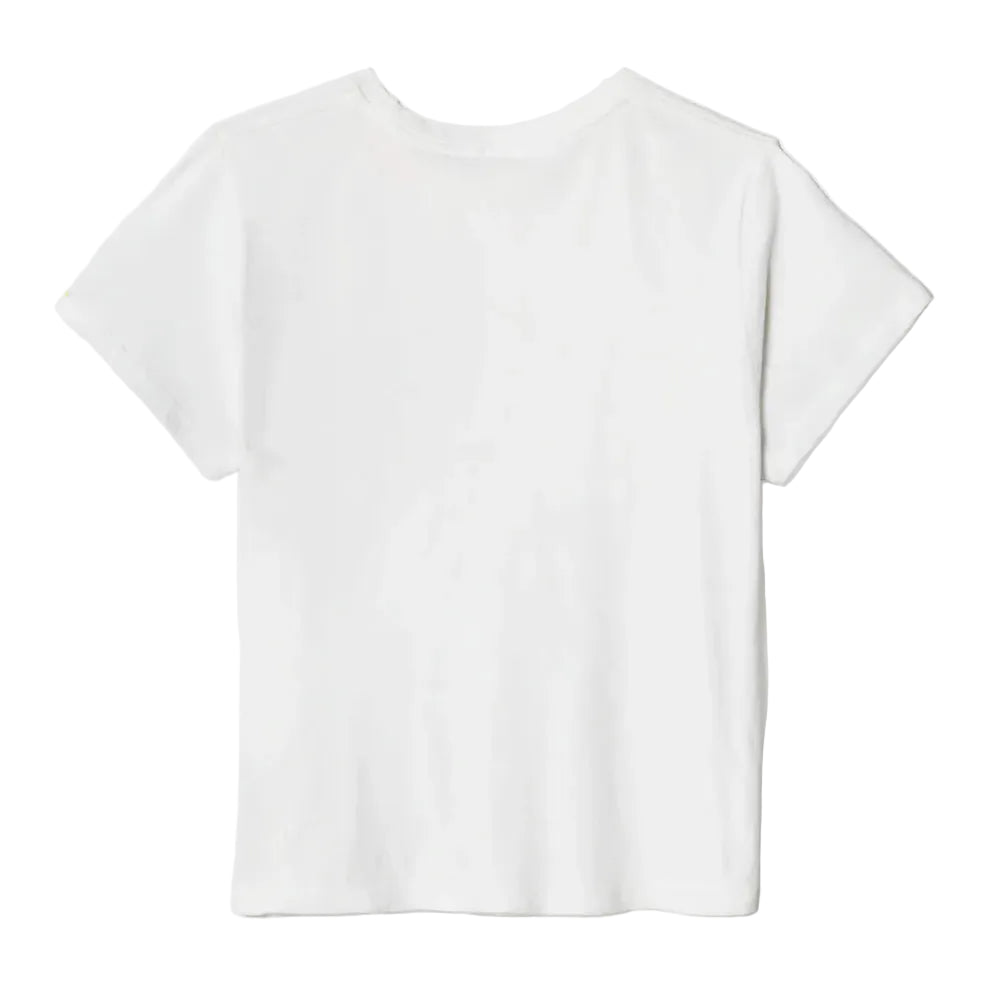 White t-shirt on a white background