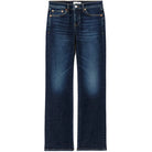 Blue jeans on a white background