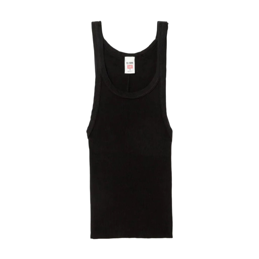 Black tank top on a white background