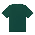 Back of a green t-shirt on a white background 