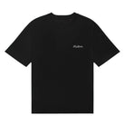Black t-shirt on a white background