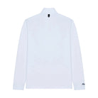 Back view of a white jacket on a white background 
