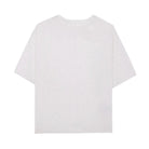 Sheer white oversized t-shirt on a white background