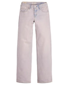 Light pink jeans on a white background