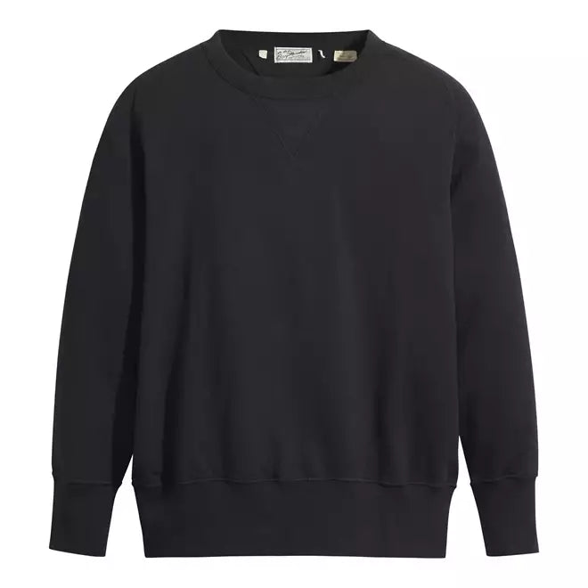 Black sweatshirt on a white background