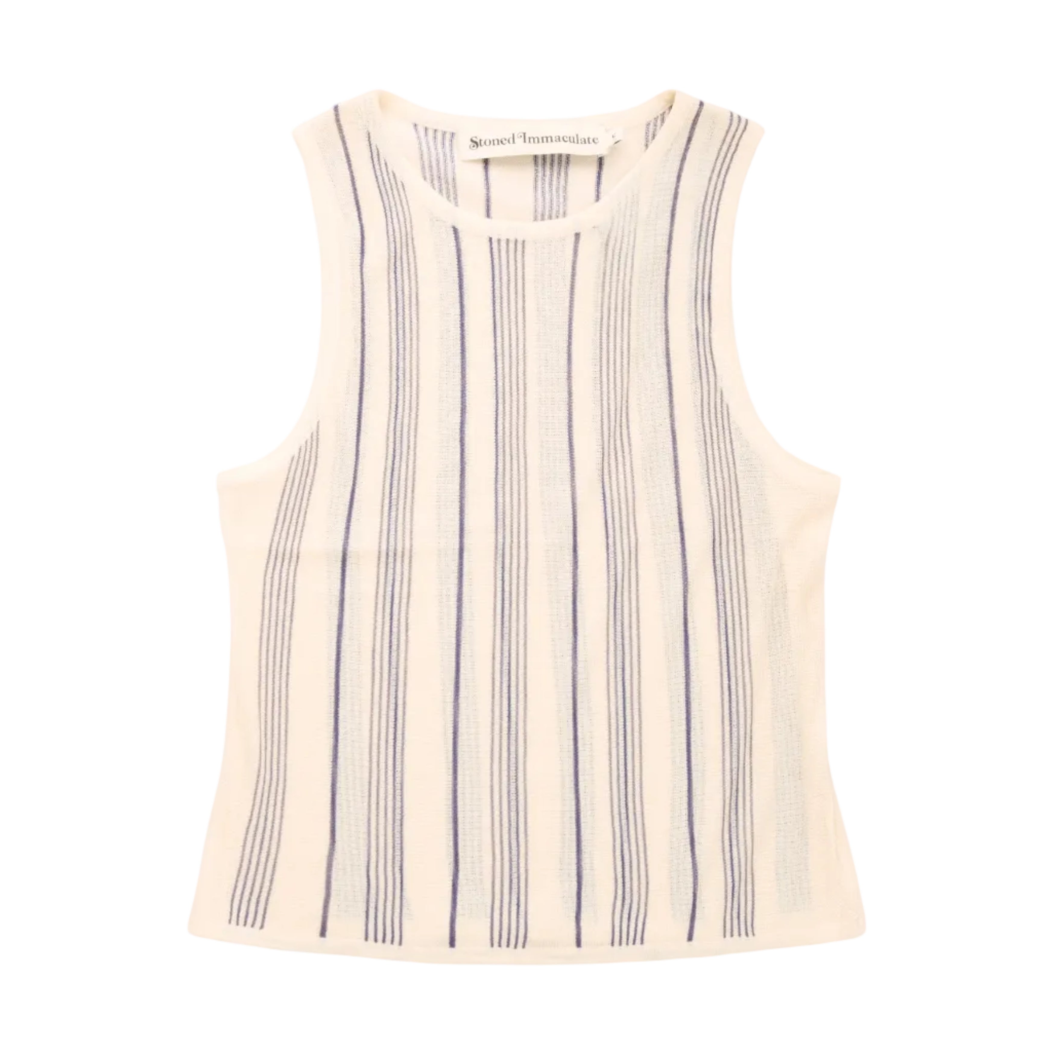 Striped tank top on a white background