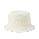 White bucket hat on a white background