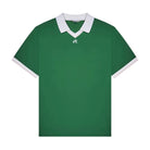 Green polo with logo at the chest on a white background