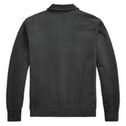 A dark charcoal gray long-sleeve crewneck sweatshirt shown from the back, photographed against a solid white background.