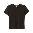 Black t-shirt on a white background