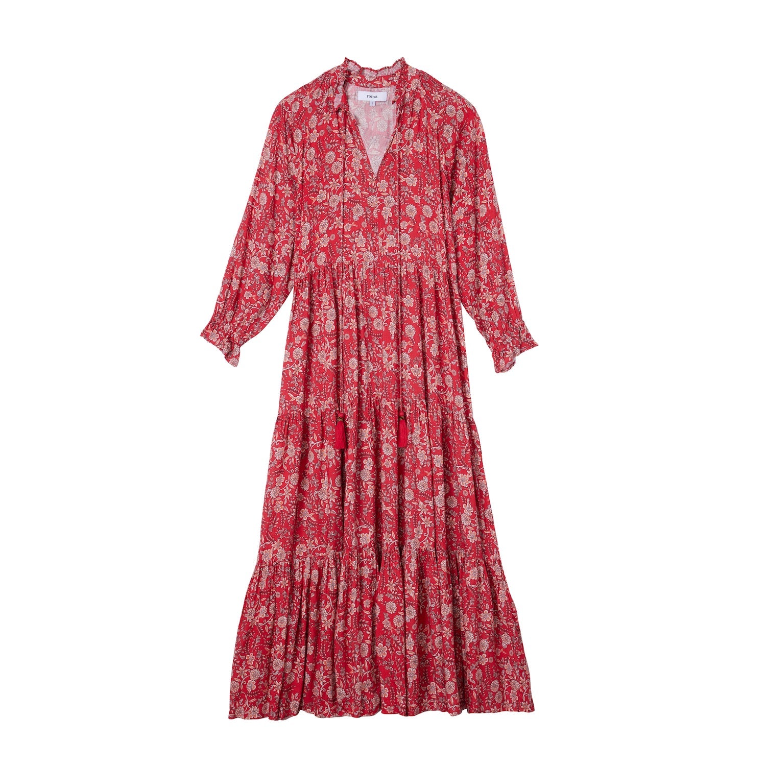 Sienna Maxi in the red forest print American Rag Cie