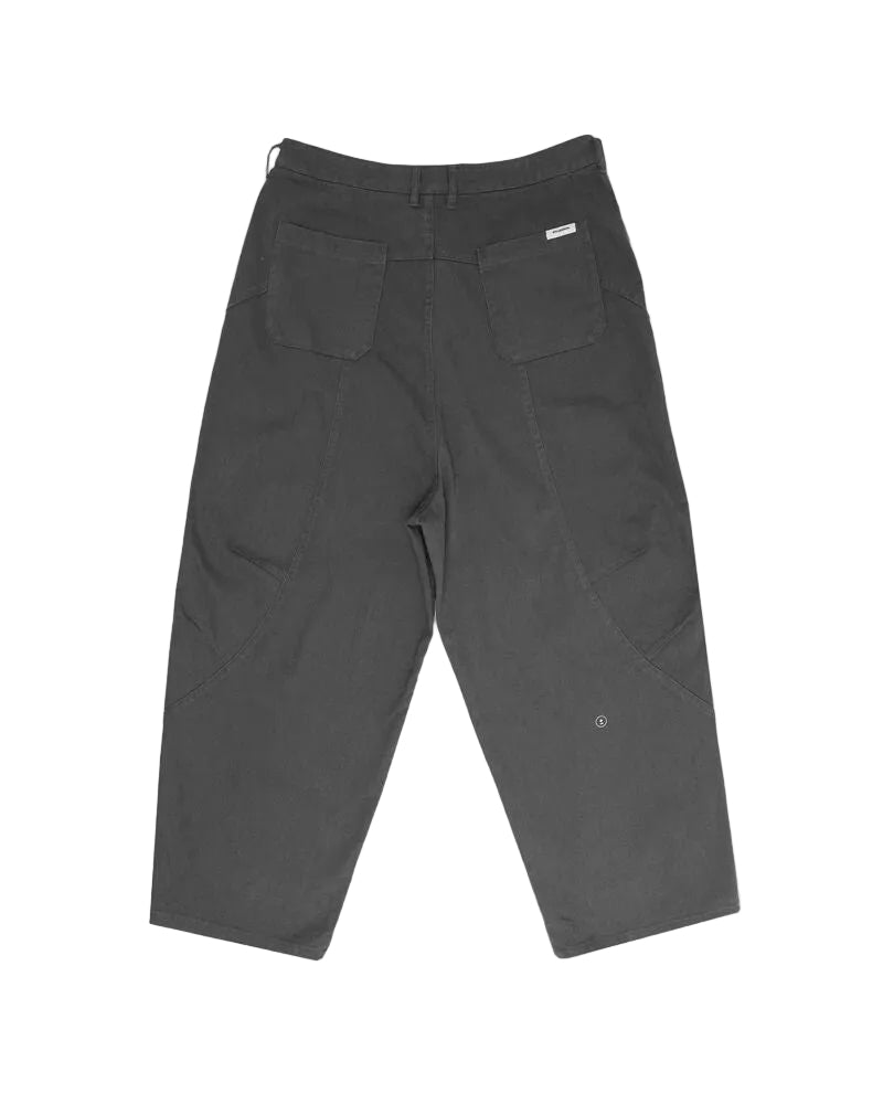 Dark gray pants on a white background