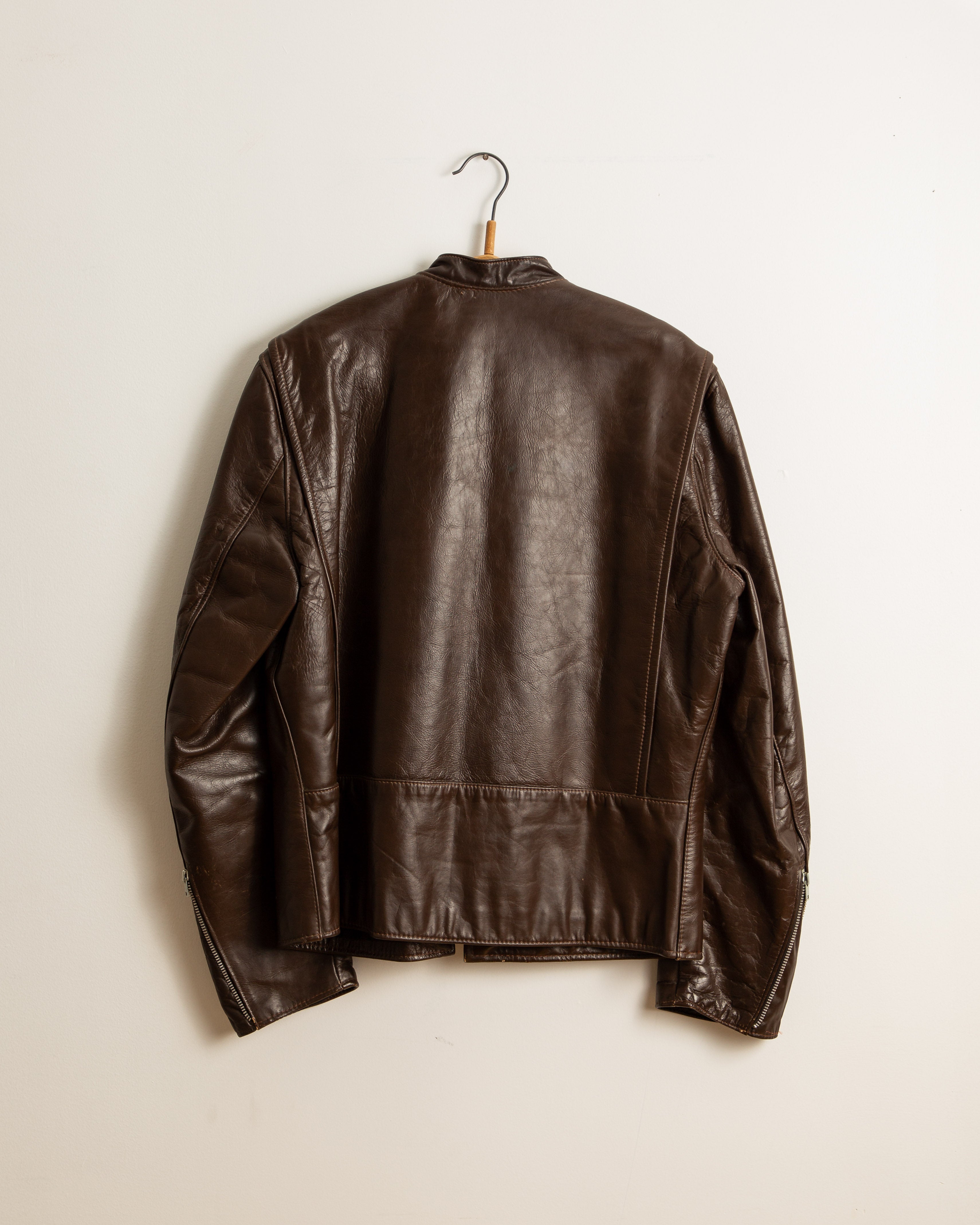 Vintage 60's Brooks Gold Label Cafe Racer Leather Motorcycle