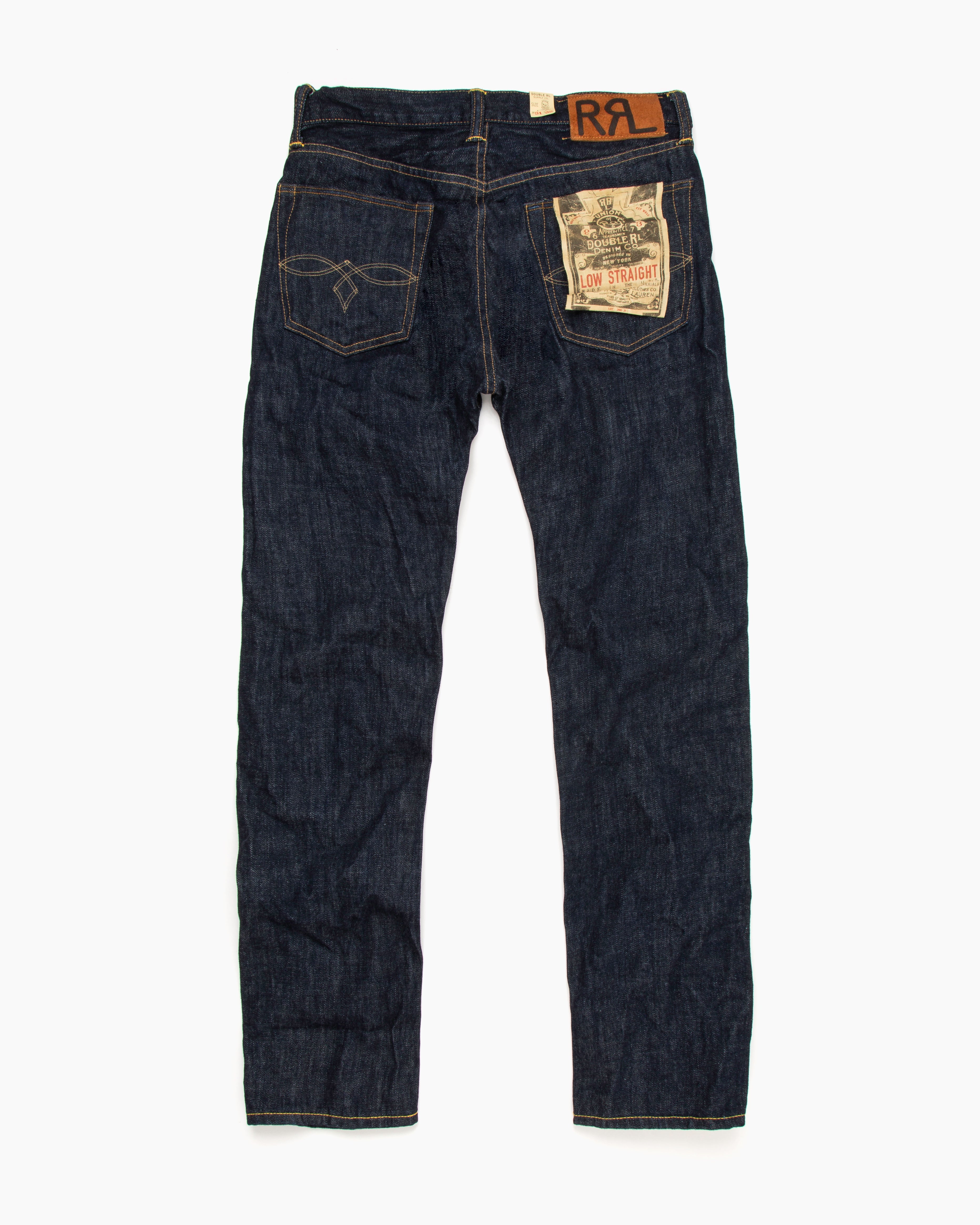 DOUBLE RL (RRL) LOW STRAIGHT DENIM W36L32 ダブルアールエル