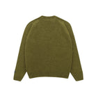 Green sweater on a white background