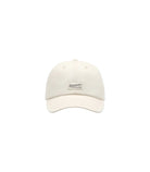Beige cap with a logo on a white background
