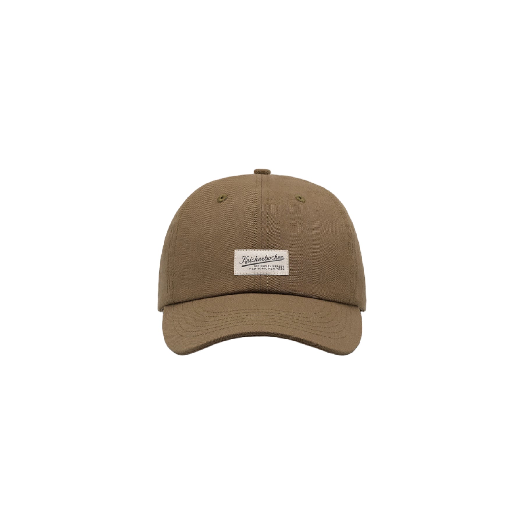 Brown cap with a logo on a white background