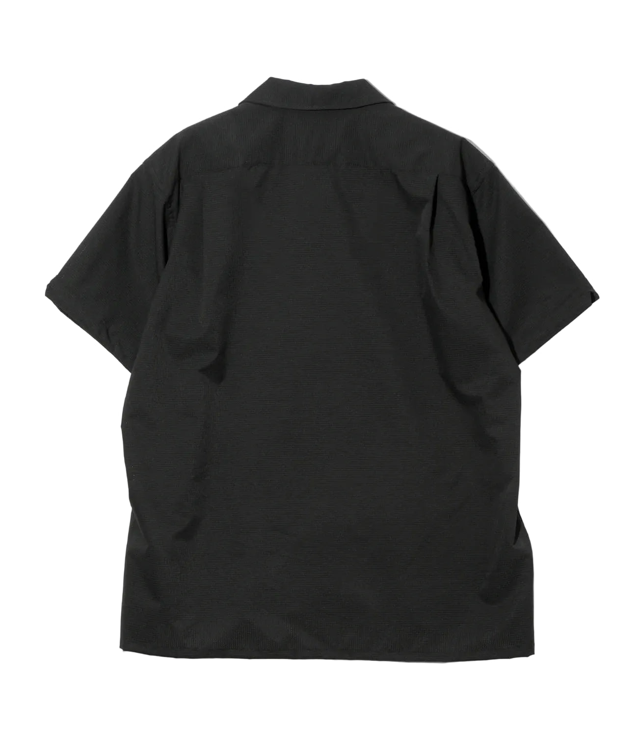 Black t-shirt on a white background