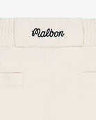 White pillowcases with 'Malbon' branding on a white background