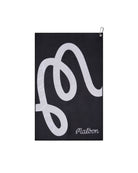 Black towel with white logo and 'Malbon' text on a white background