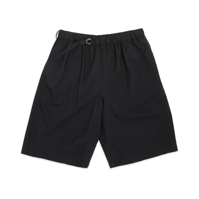 Black shorts on a white background
