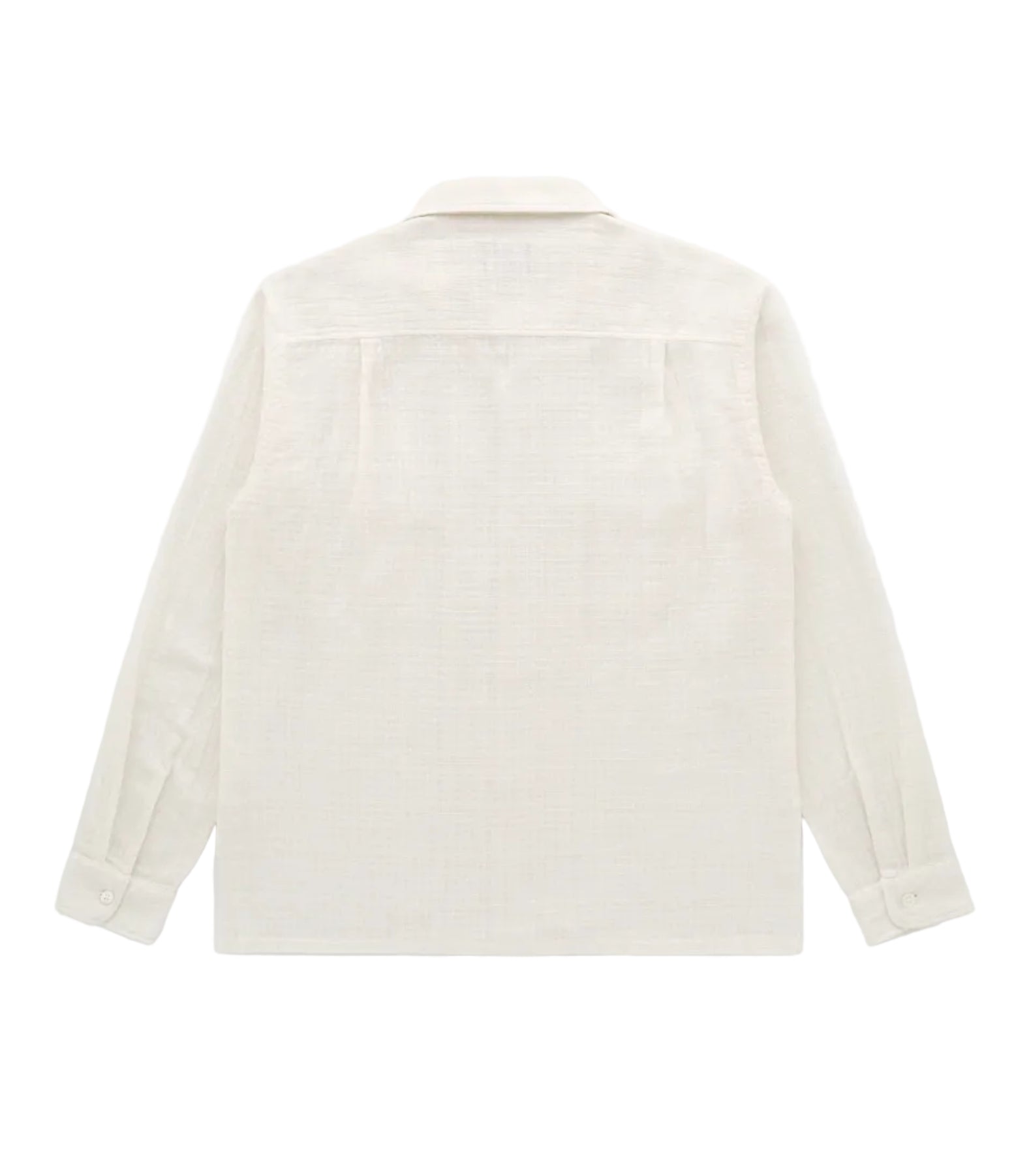 White shirt on a white background back view