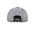 Gray cap with a buckle on a white background