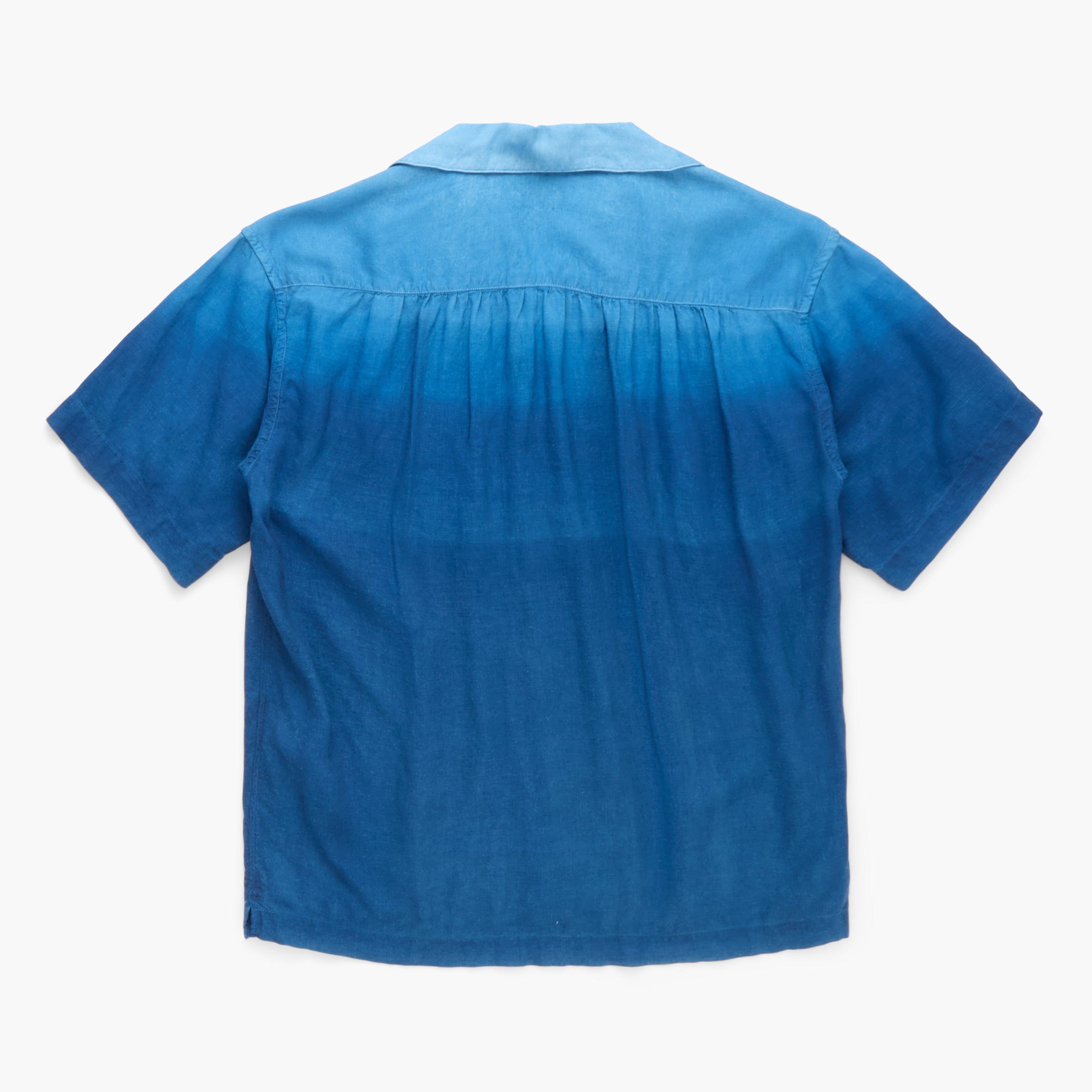 Blue shirt on a white background