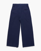 Navy blue pants on a white background