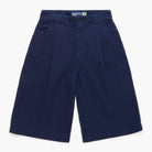 Navy blue shorts on a white background