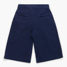 Navy blue shorts on a white background