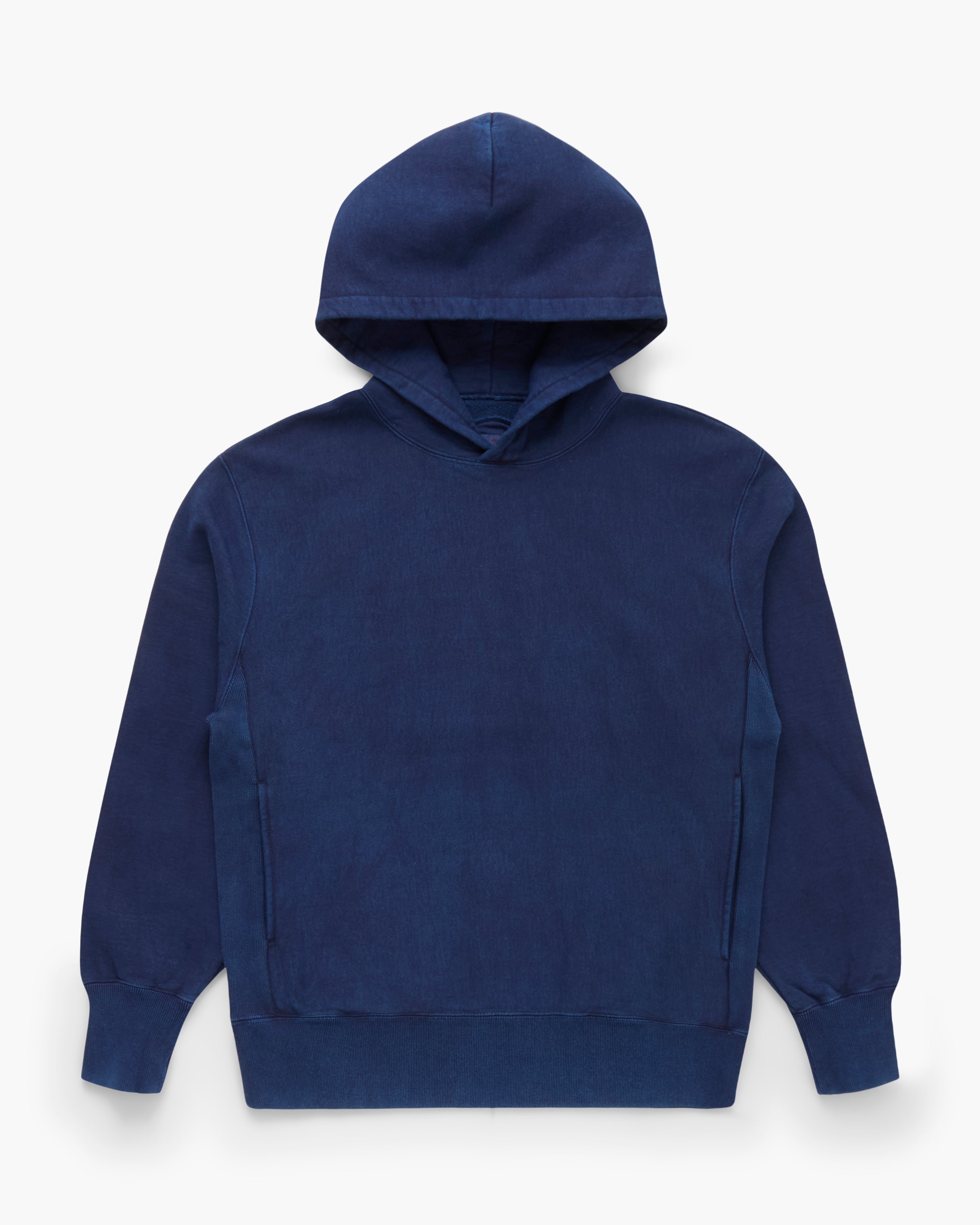 Blue hoodie on a white background